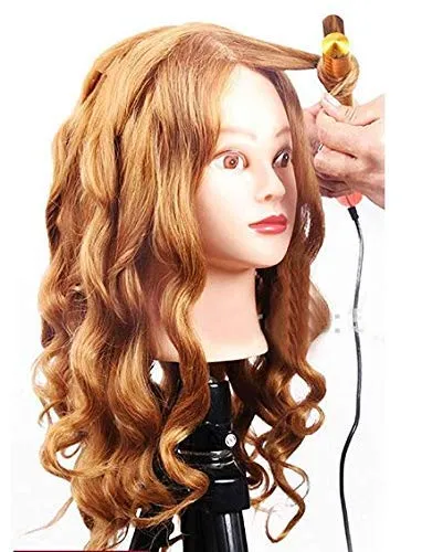 IAS Real Human Hair Dummy For Hair Practice all purpose With Clamp Stand